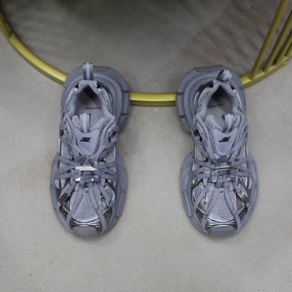 Balenciaga 3XL Extreme Lace Sneakers In Grey