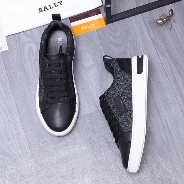 Bally Swiss Luxury Black Canvas Sneakers