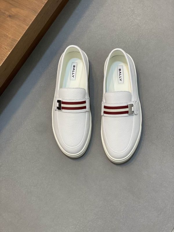 Bally Sneakers With Signature Red & White Striped Detailing In 2 Colors