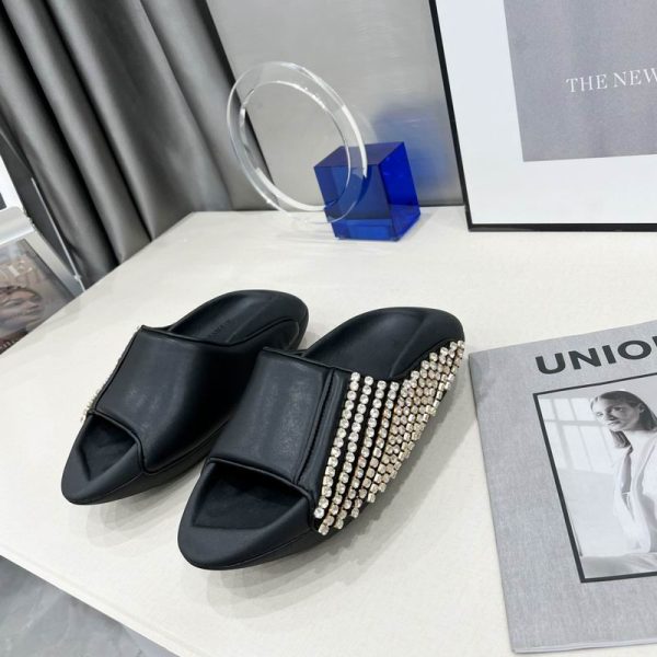 Balmain Luxury Sliders With Pearl Embellishment In Different Colors