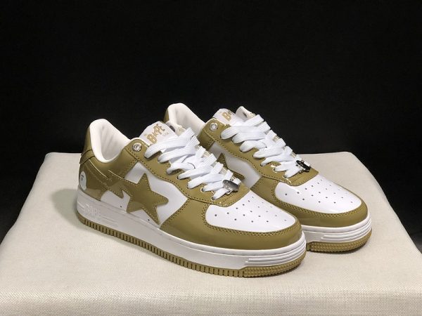 Bape A Bathing Ape STA Patent Sneakers With Star Motif On The Side