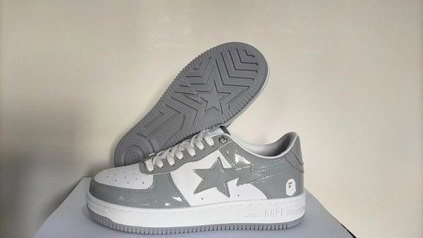 Bape A Bathing Ape Sta Patent Sneakers With Different Colors