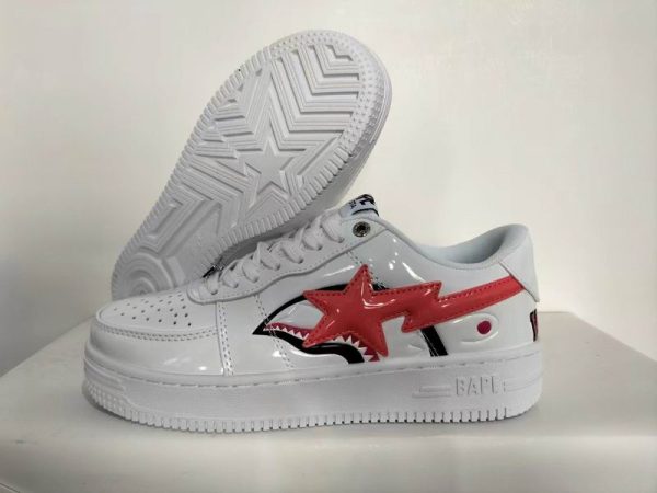 Bape A Bathing Ape Sta Low Sneakers With Shark Face In Multiple Colors