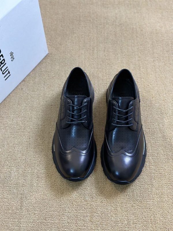 Berluti Black Fast Track Leather Sneaker