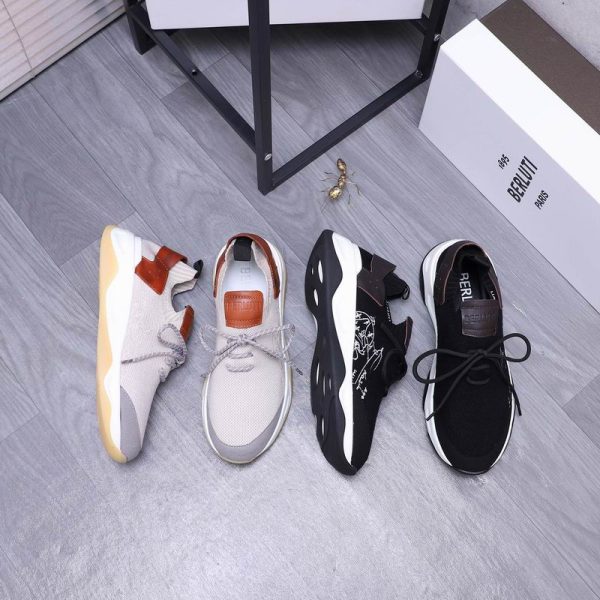 Berluti Shadow Fast Track Knit Sneaker In 2 Colors