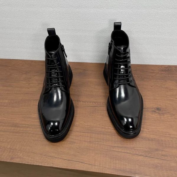 Berluti Black Alessio Scritto Venezia Leather Chelsea Boot