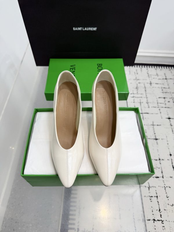 Bottega Veneta Off White Sofia Heels