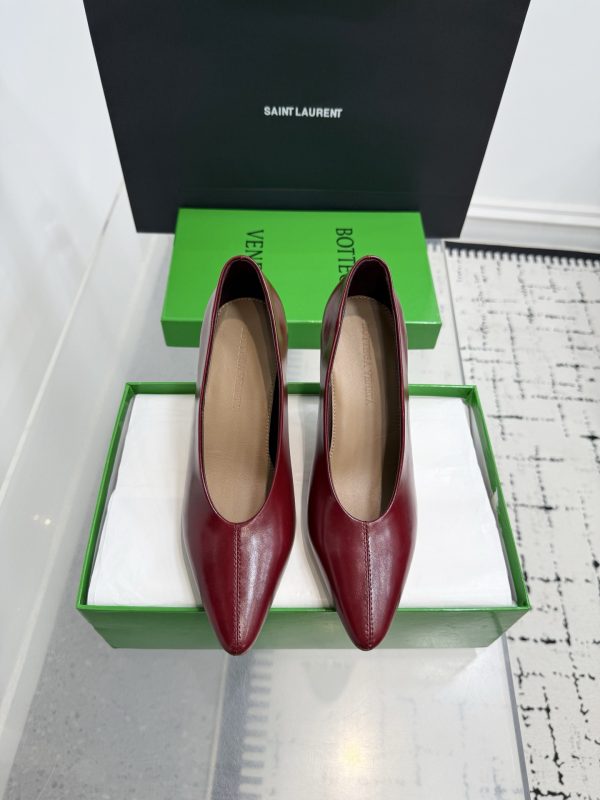 Bottega Veneta Red Sofia Heels