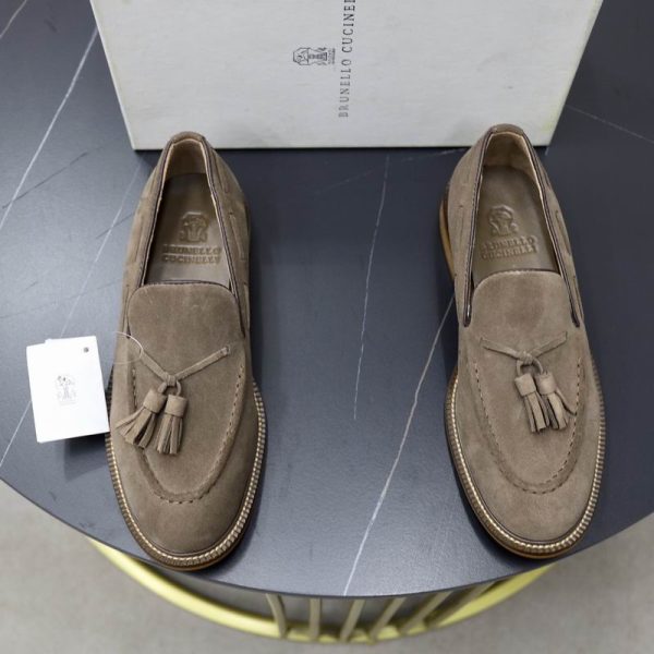 Brunello Cucinelli Anthracite Loafers