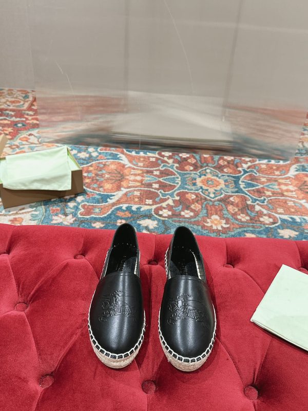 Burberry Alport Leather Espadrilles