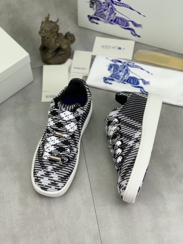 Burberry Women's Check Knit Box Sneakers In Different Colors