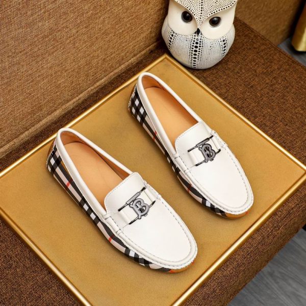 Burberry Monogram Motif Leather Loafers In 2 Colors