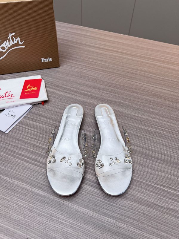 Christian Louboutin Degraqueen Embellished Sandals In 2 Color
