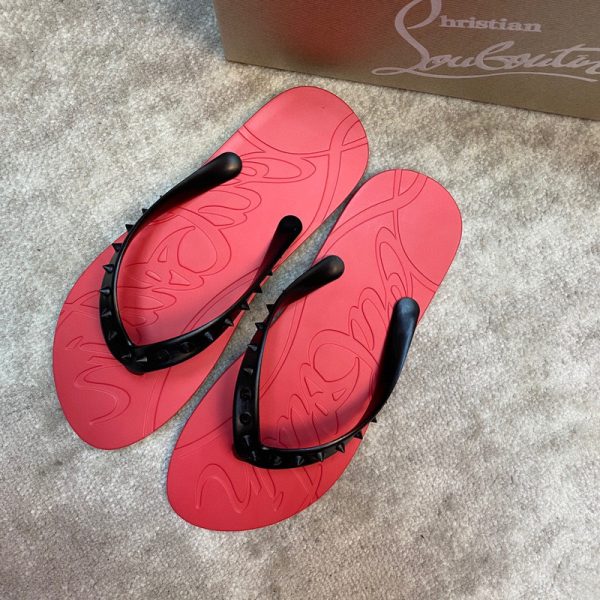 Christian Louboutin Loubi Flip Sliders
