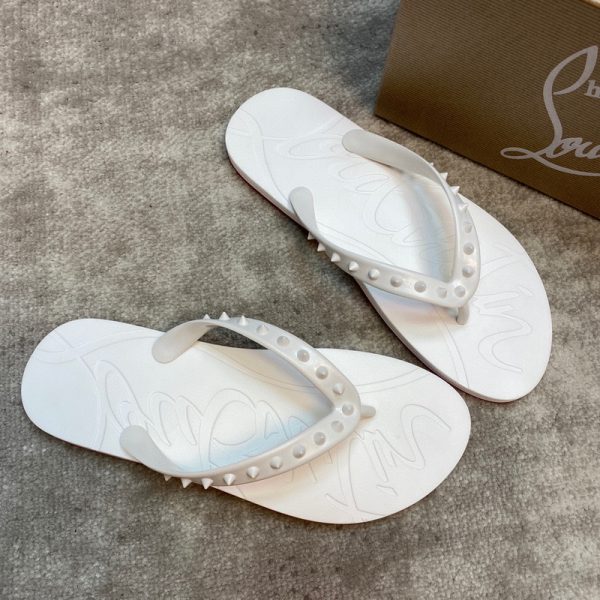Christian Louboutin Loubi Flip Sliders In Different Colors