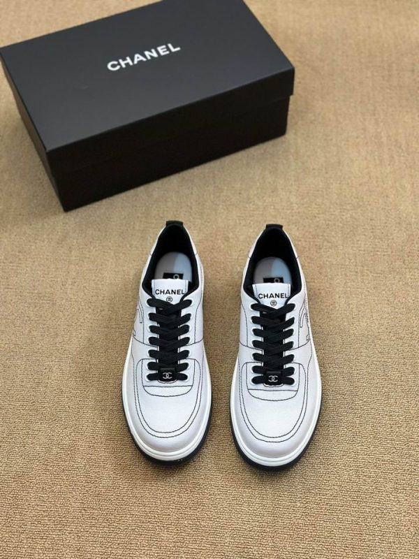 Chanel Calfskin Low Top Sneakers In 2 Colors