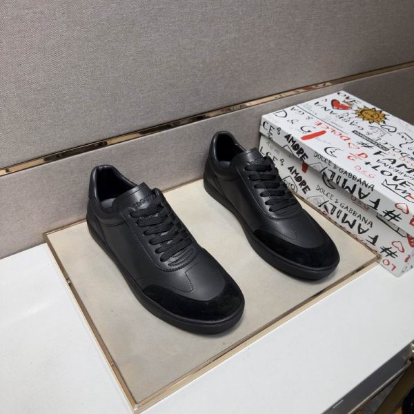 Dolce & Gabbana Black Miami Low Top Sneakers