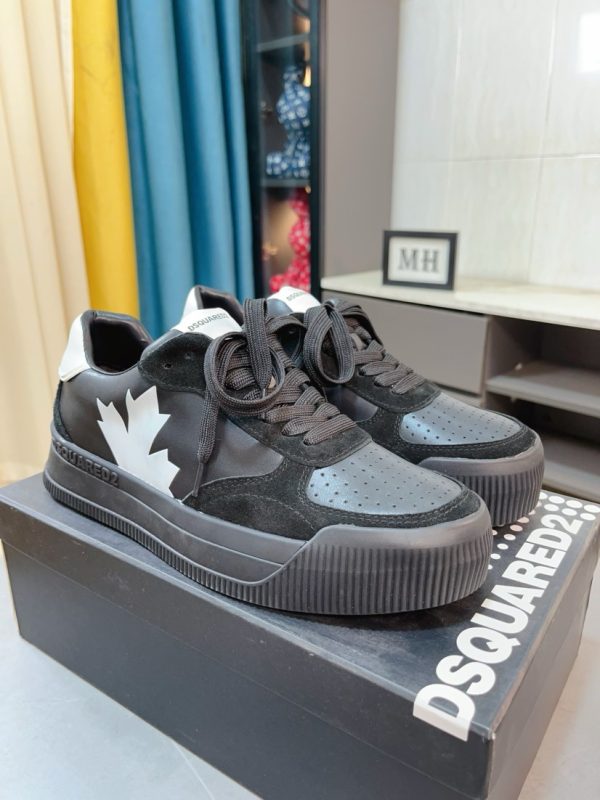 DSQUARED2 New Jersey Leather Sneakers In Different Colors