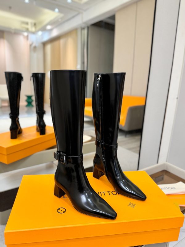 Louis Vuitton Black Midtown High Boot