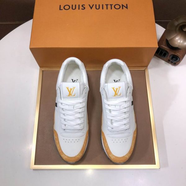 Louis Vuitton White & Yellow Sneakers