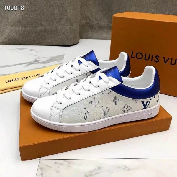 Louis Vuitton Luxembourg White & Blue Sneakers