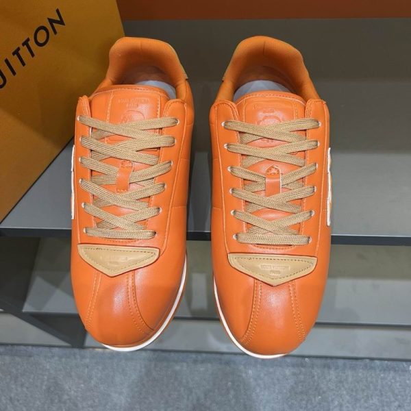 Louis Vuitton Orange Buttersoft Trainers