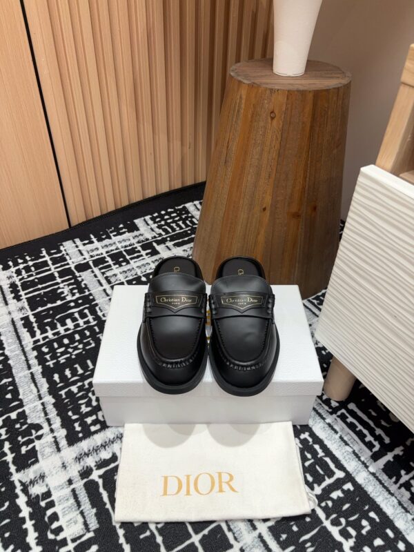 Dior Boy Mules With Christian Dior Paris In 2 Colors
