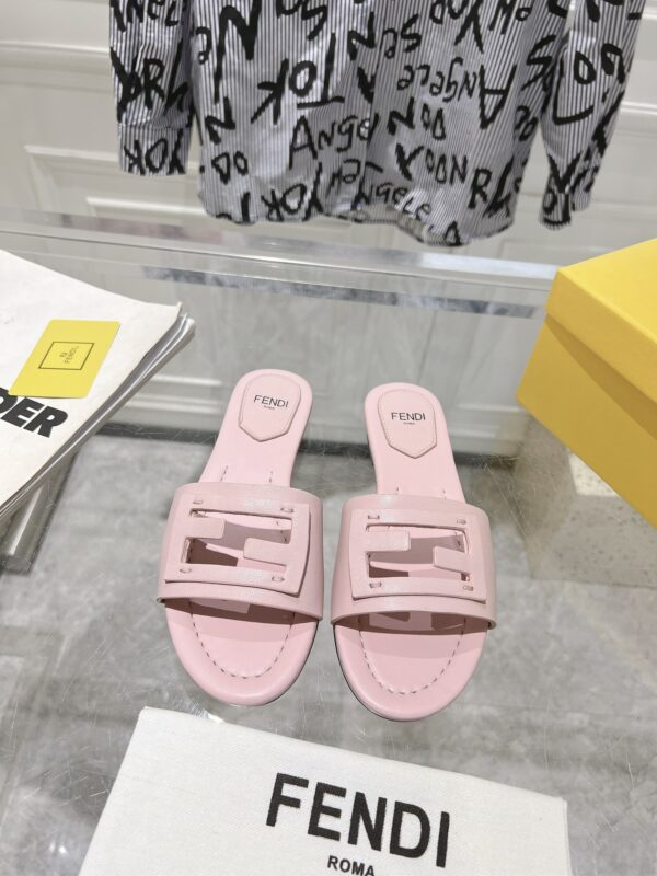 Fendi Baguette Flat Slides In Different Colors