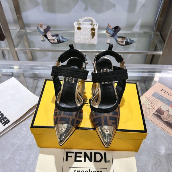 Fendi x Versace "Fendace" Colibrì High Heeled Slingbacks