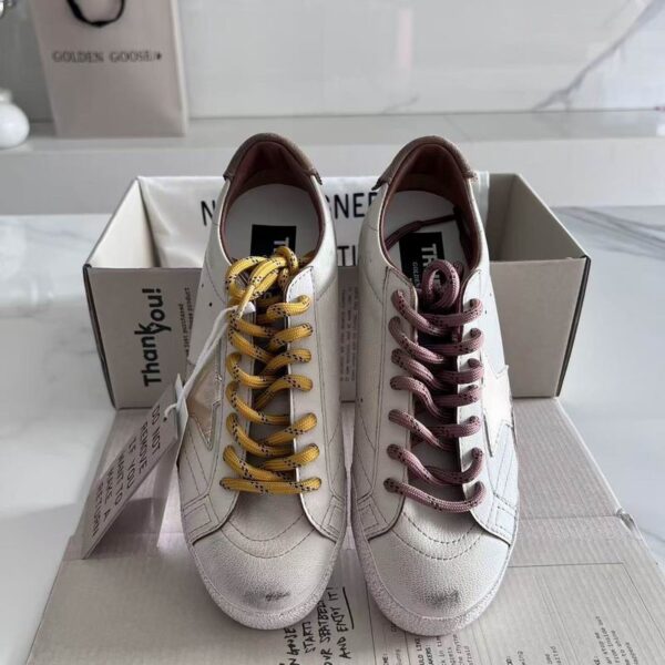 Golden Goose Men's True Star Sneakers With Silver Star