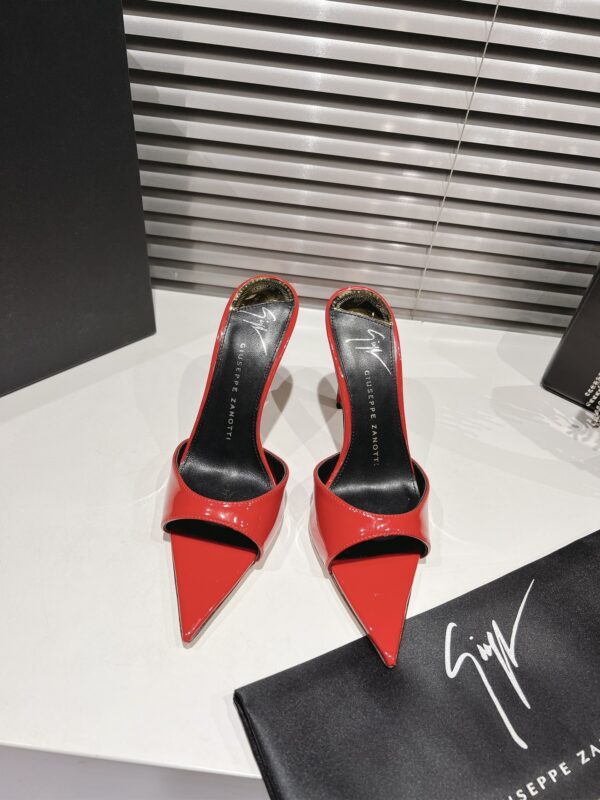 Giuseppe Zanotti Red Intriigo Patent Leather Heels