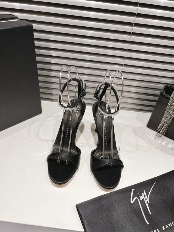 Giuseppe Zanotti Crystal Satin Heels