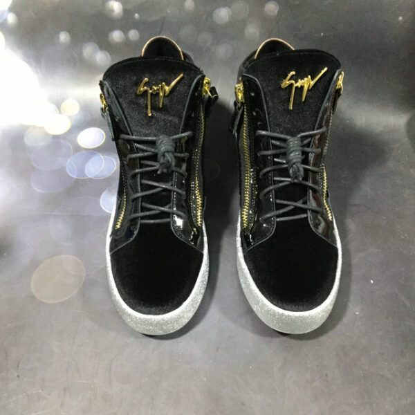 Giuseppe Zanotti Kriss Velvet Mid Top Sneakers