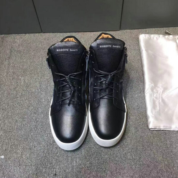 Giuseppe Zanotti Kriss Pebble Grain High Top Sneakers