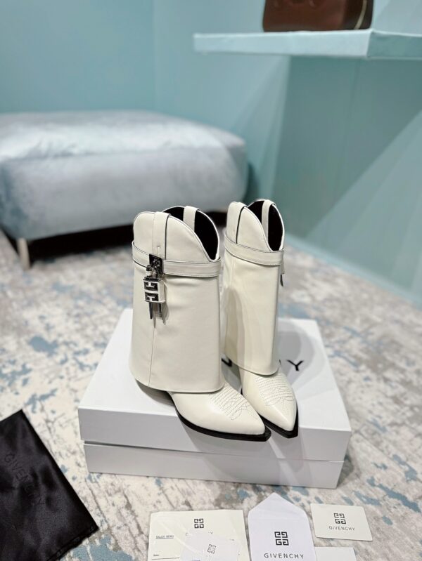 Givenchy Shark Lock Cowboy Ankle Boots In Different Colors