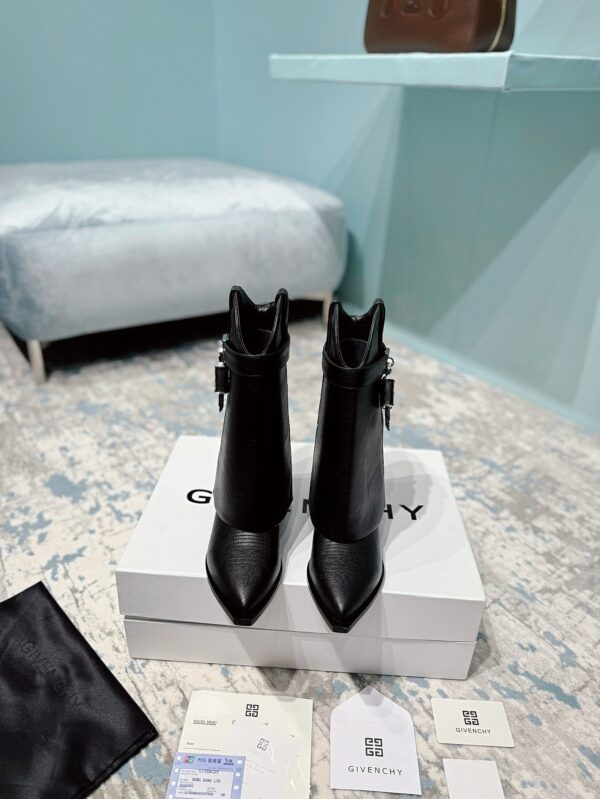 Givenchy Shark Lock Cowboy Ankle Boots