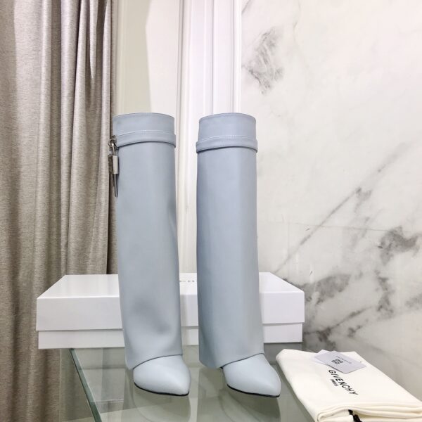 Givenchy Shark Lock Knee High Boots In 2 Colors