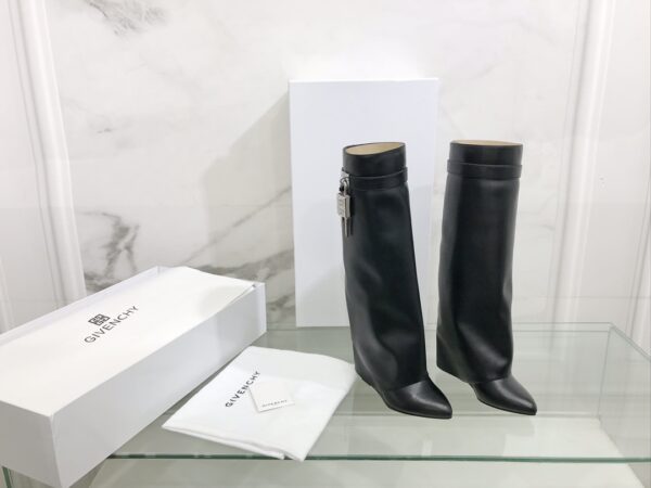 Givenchy Shark Lock Knee High Boots In Multiple Colors