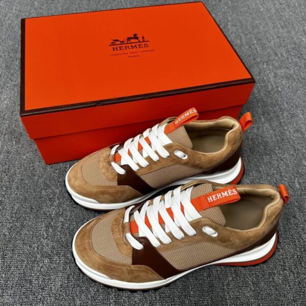 Hermès Leader Sneakers In Beige
