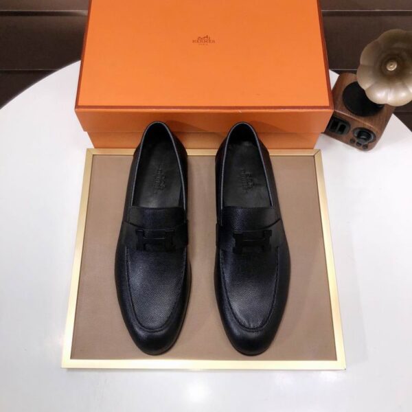 Hermès Paris Loafers With Matching Black Buckle