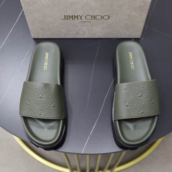 Jimmy Choo Star Embossed Sliders