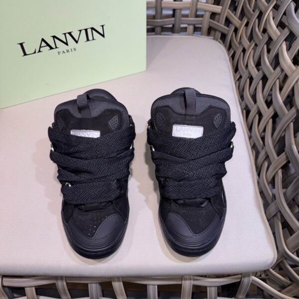 Lanvin Black Curb Sneakers