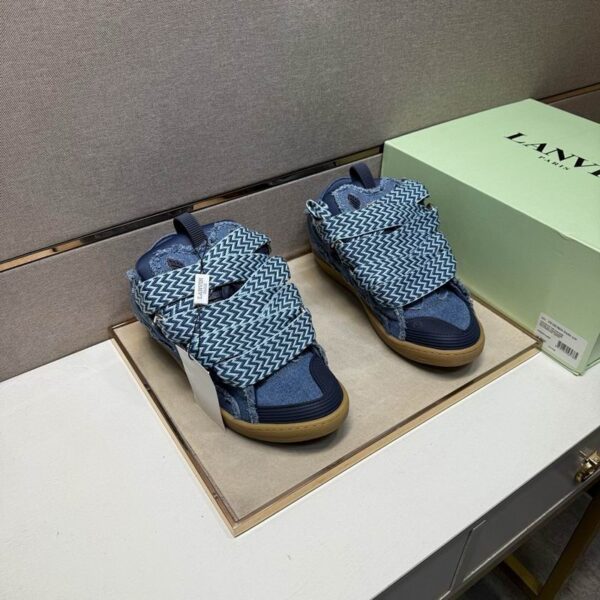 Lanvin Women's Curb Denim Sneakers