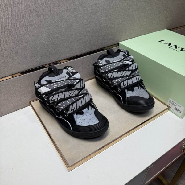 Lanvin Logo Print Curb Sneakers