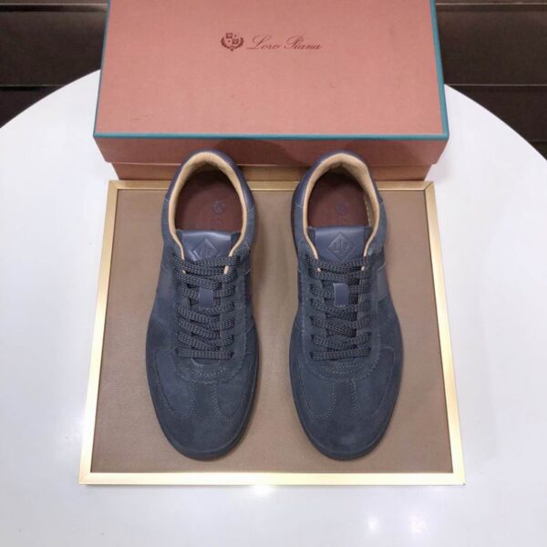 Loro Piana Tennis Walk Suede Sneaker