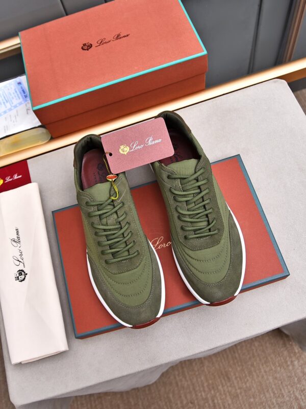 Loro Piana Olive Green Nuages Sneakers