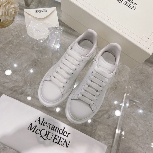 Alexander McQueen Oversized White Leather Sneakers