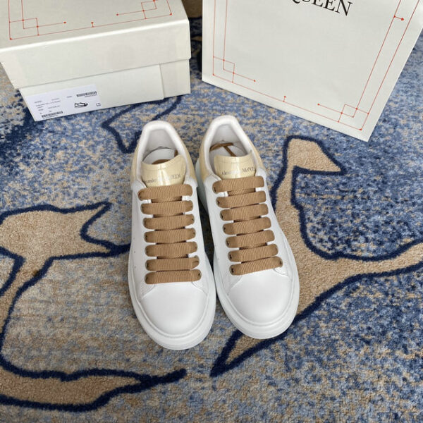 Alexander McQueen Oversized Croc Effect Leather Sneakers