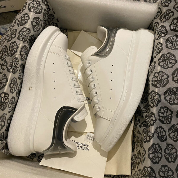 Alexander McQueen Oversized Leather Low Top Sneakers