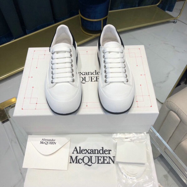 Alexander McQueen Oversized Low Top Suede Sneakers In Different Colors